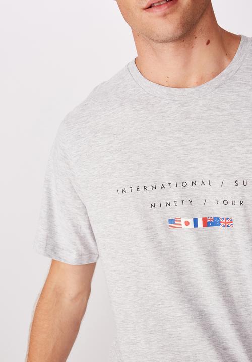 Cotton On - Tbar urban T-shirt - grey
