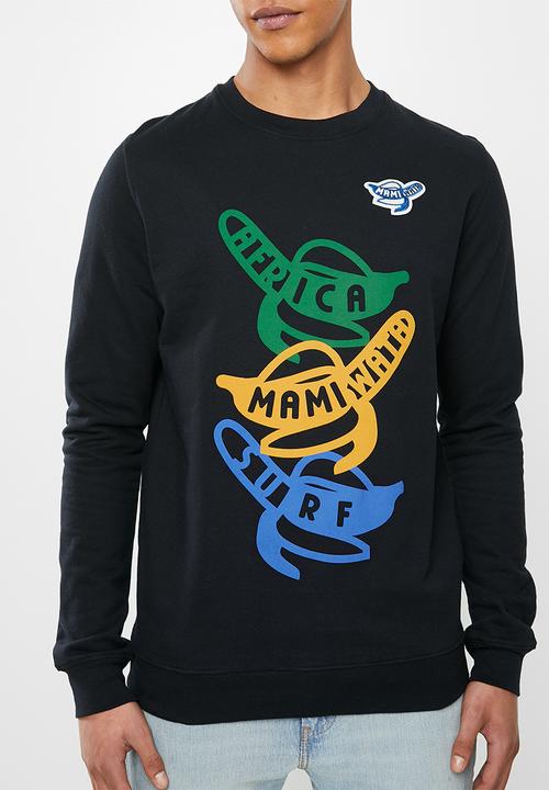 Mami Wata - Multi mami banana sweatshirt - black