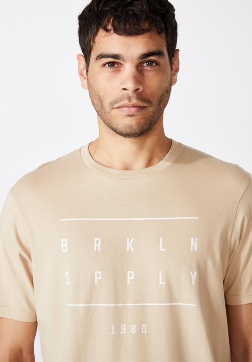 Cotton On - Tbar urban T-shirt - stone