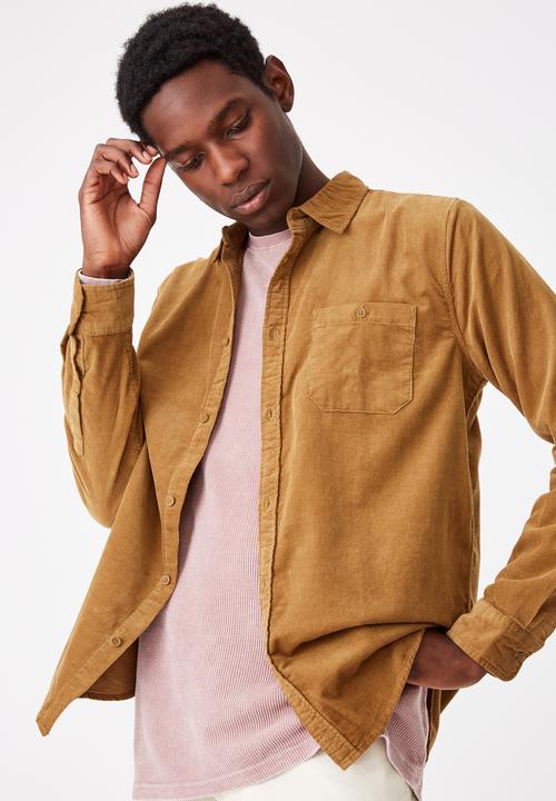 Cotton On - Vintage cord shirt - tan