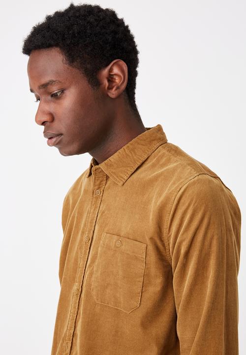 Cotton On - Vintage cord shirt - tan