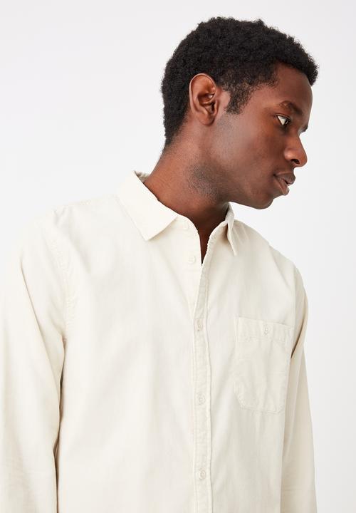 Cotton On - Vintage cord shirt - ecru