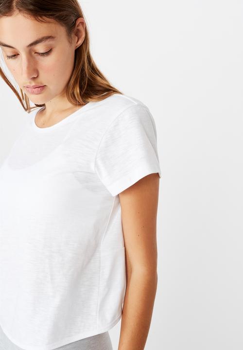 Cotton On - Lifestyle twist back T-shirt -white
