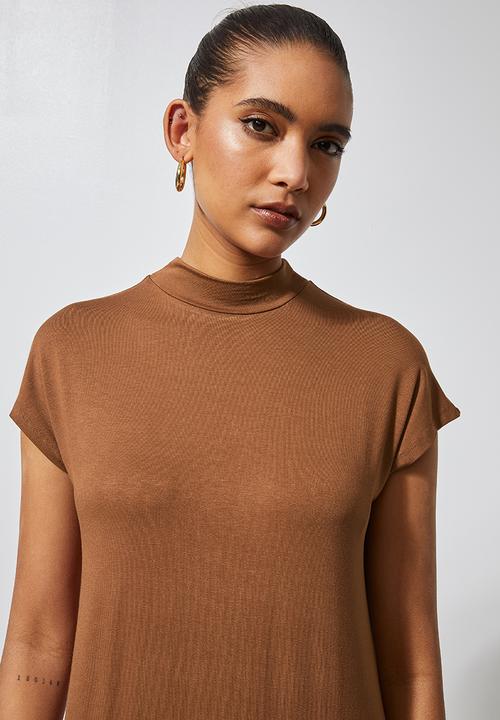 Superbalist - Easy fit dress - tobacco