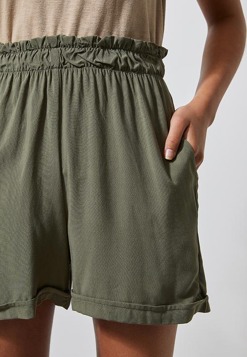Superbalist - Soft paperbag shorts - khaki