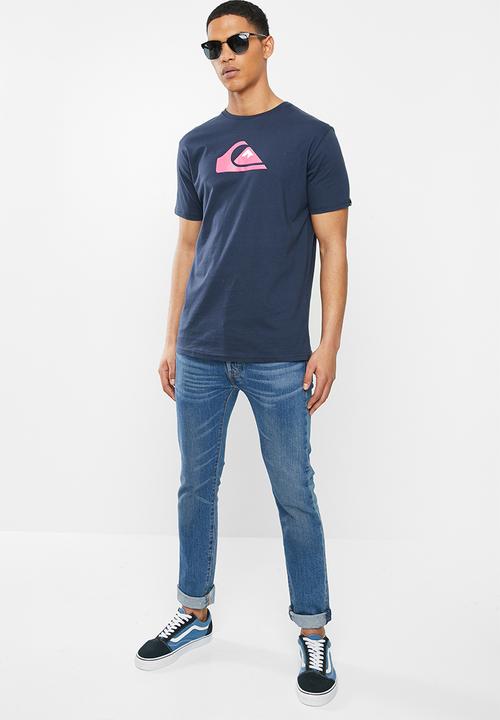 Quiksilver - Comp logo short sleeve tee - navy 