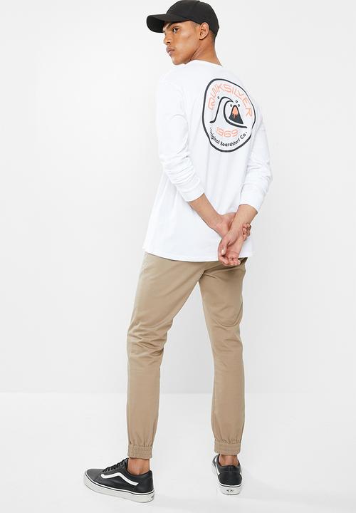 Quiksilver - Close call long sleeve tee - white