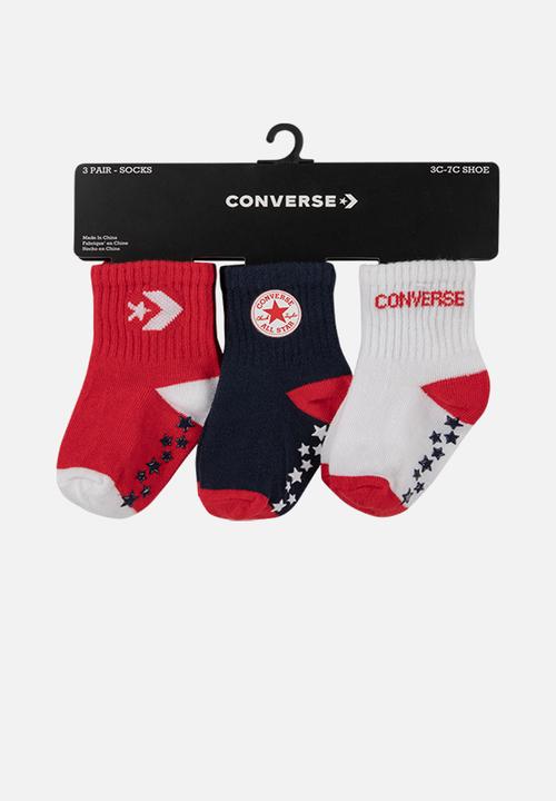 Converse - Converse star gripper pack - red & black 