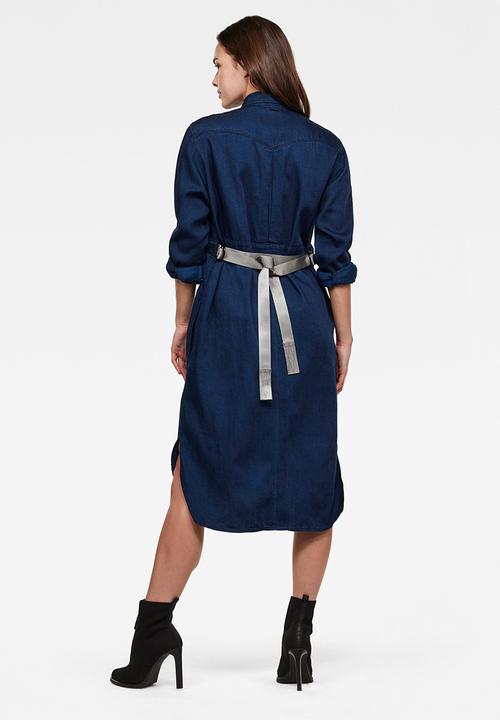 G-STAR - Tacoma shirt dress - blue