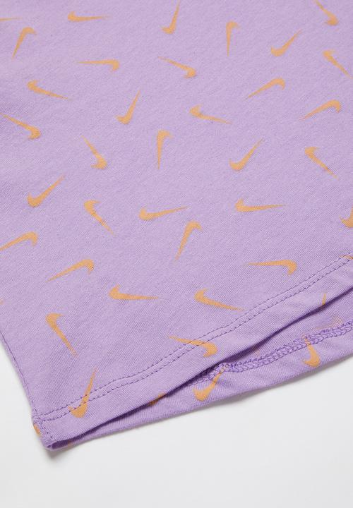 Nike - G nsw tee crop swooshfetti - purple
