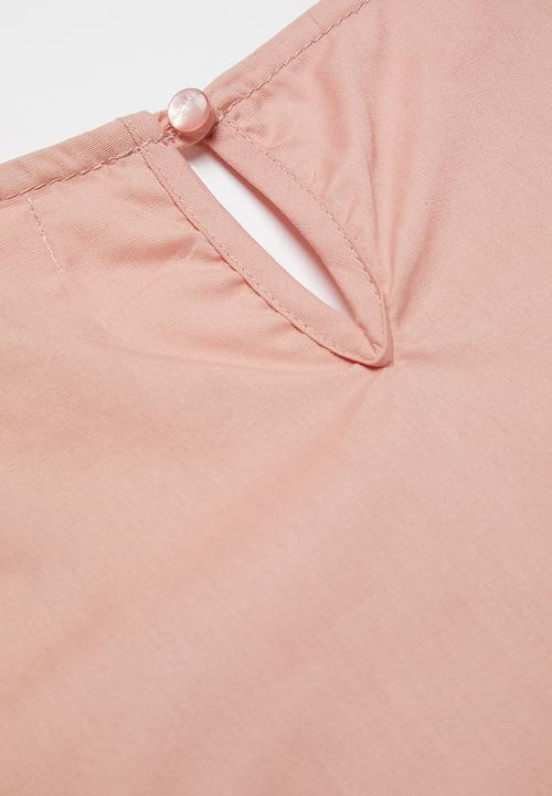 Superbalist - Cropped ruffle top - pink 