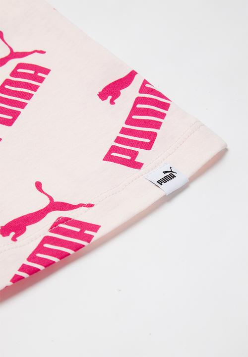 PUMA - Amplified all over print tee g - pink