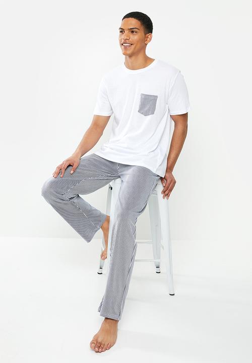 Brave Soul - Skarmory sleepwear - white & navy
