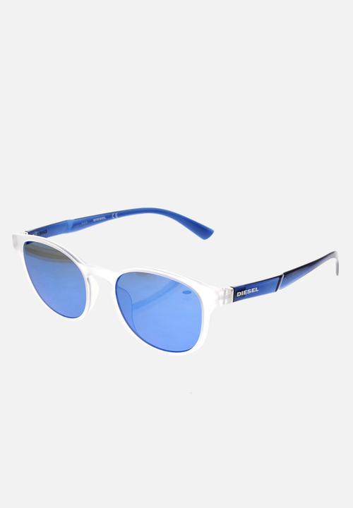 Diesel Eyewear - Crystal/other frame 51-18-150 - clear & blue 