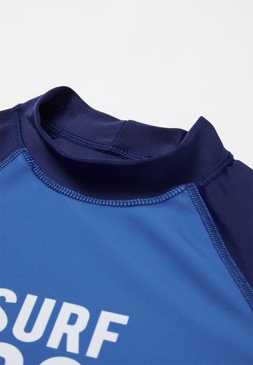 Rebel Republic - Tweens printed rash vest - blue
