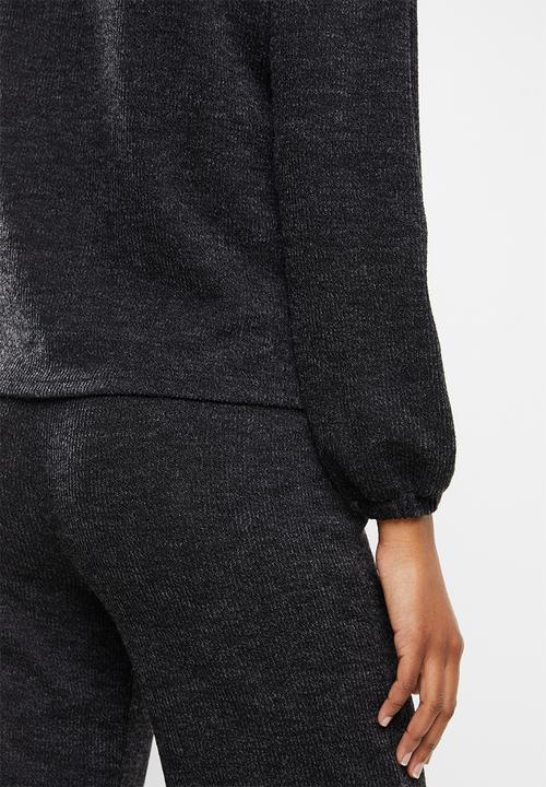 edit - Cosy boxy top - charcoal