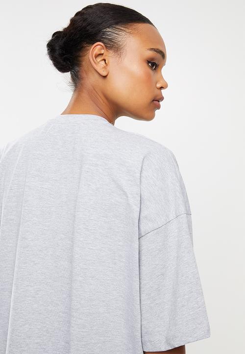 Missguided - Drop shoulder T-shirt - grey