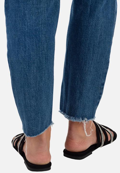 SISSY BOY - Sit tight flat strappy sandal - black