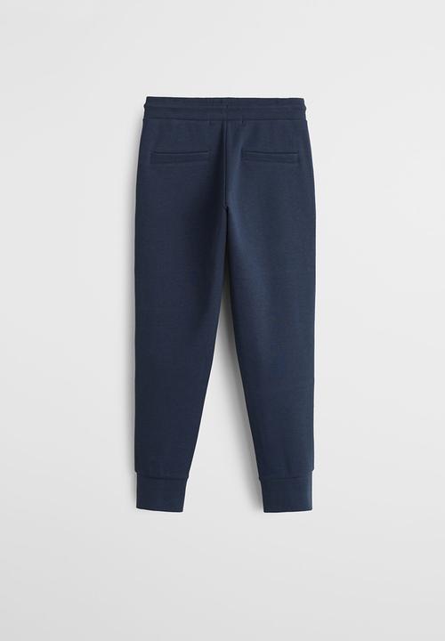 MANGO - Trousers guillem - navy