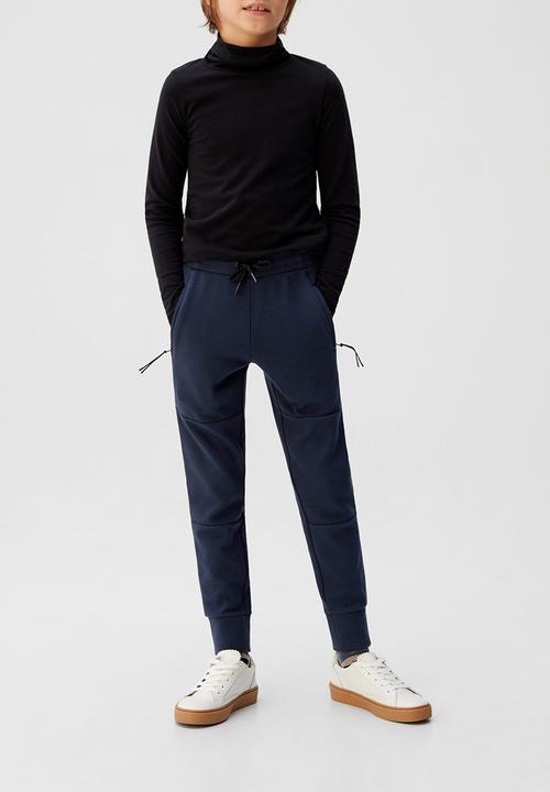 MANGO - Trousers guillem - navy