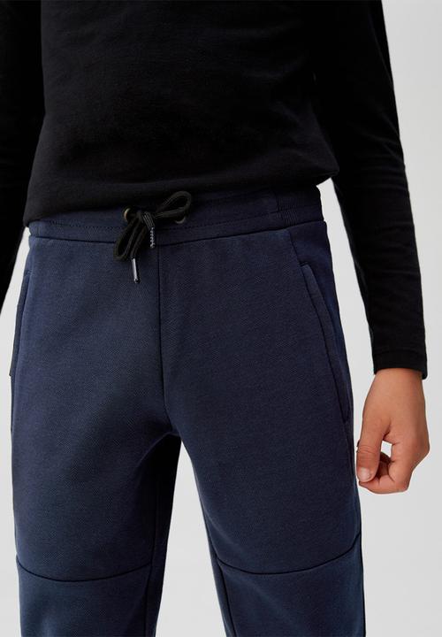 MANGO - Trousers guillem - navy