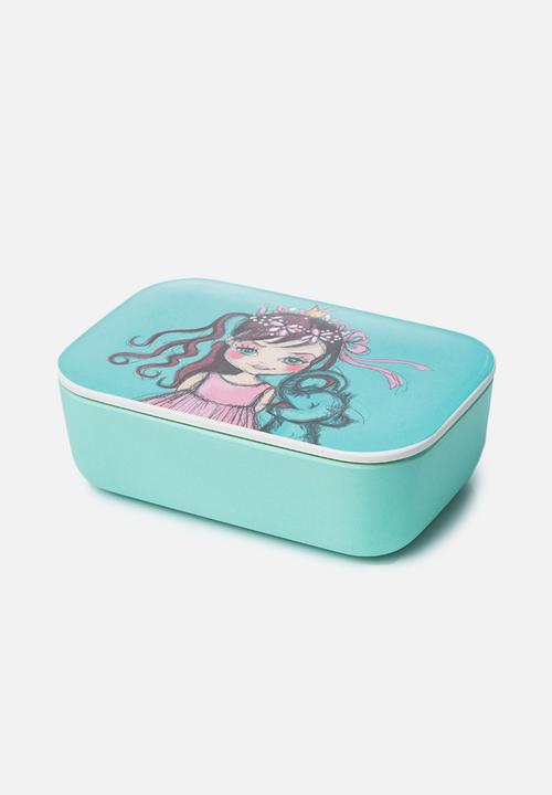 Kiddies lunch box queeny & quaks - blue 