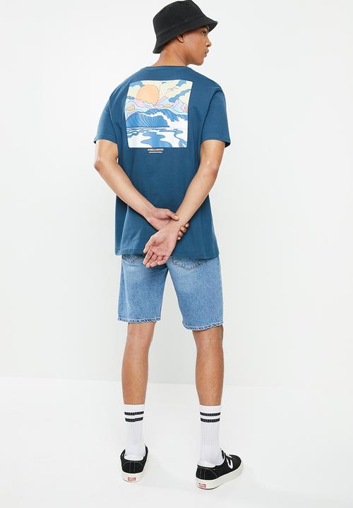 Billabong  - Drained short sleeve tee - blue