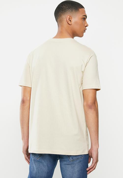 Billabong  - Die cut short sleeve tee - beige