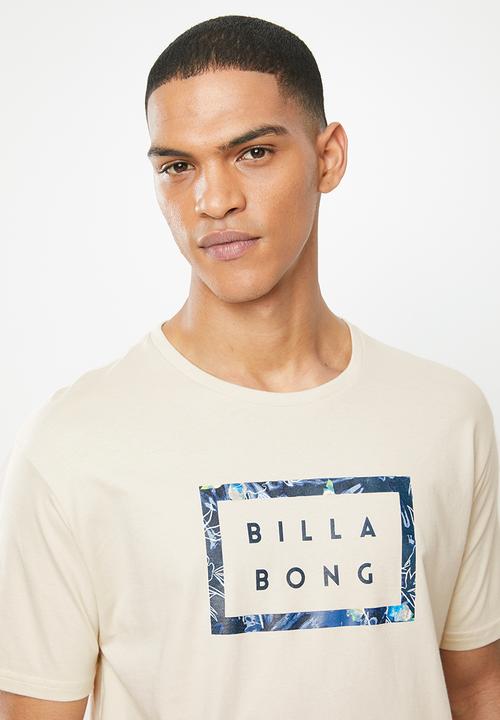 Billabong  - Die cut short sleeve tee - beige