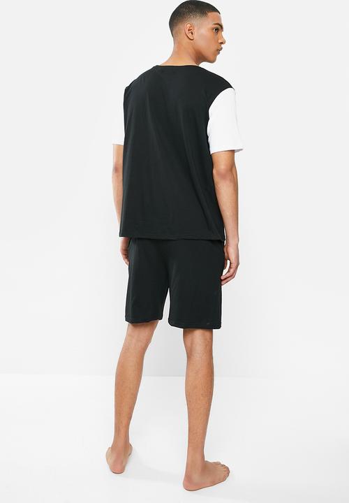 Brave Soul - Ether sleepwear - black & white