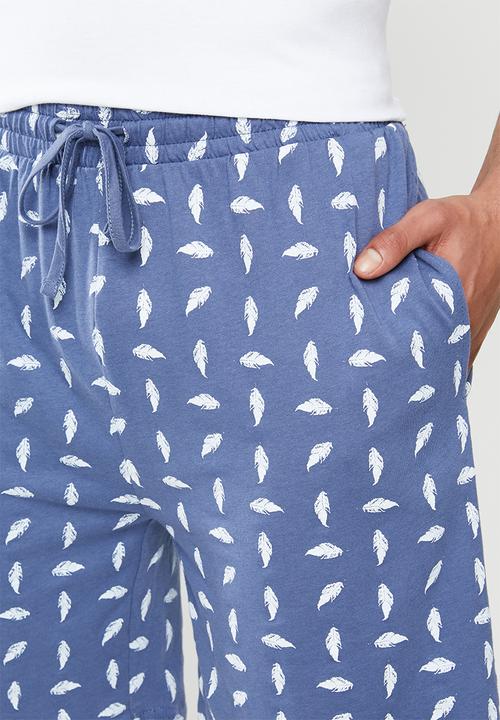 Brave Soul - Barb sleepwear - white & blue