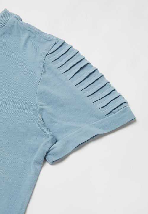 Cotton On - 2 Pack Cruz long line short sleeve tee - rust & blue 