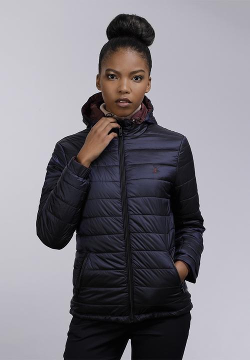 POLO - His/hers puffer jacket -wine & navy 