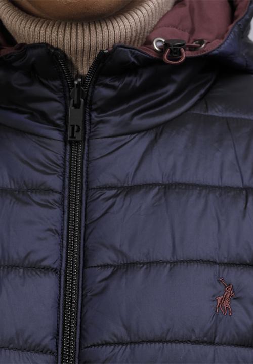 POLO - His/hers puffer jacket -wine & navy 