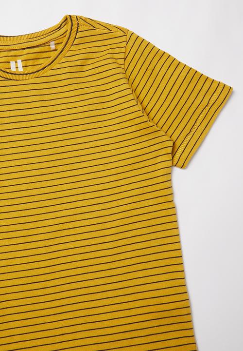 Cotton On - Core short sleeve tee x 2 multipack - yellow & blue