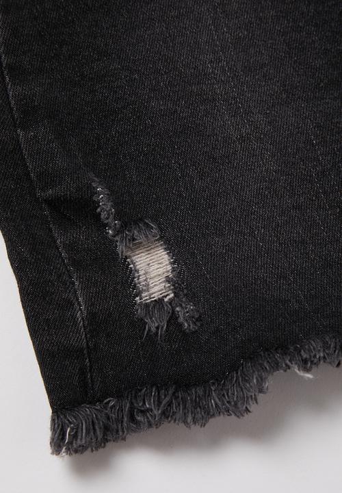 Cotton On - Finn denim skirt - black 