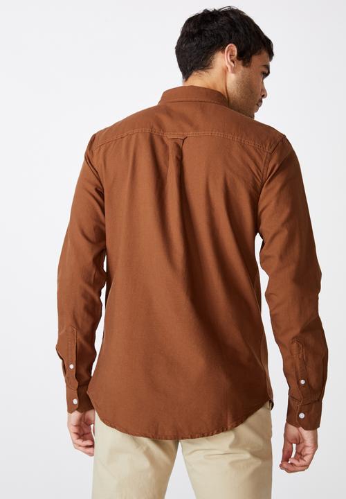 Cotton On - Brunswick shirt 3 - coffee