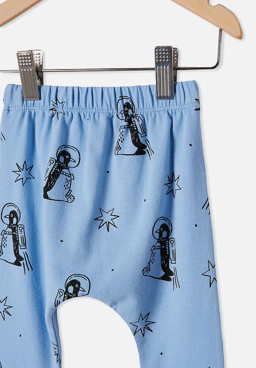 Cotton On - The legging - powder puff blue/penguin astronaut