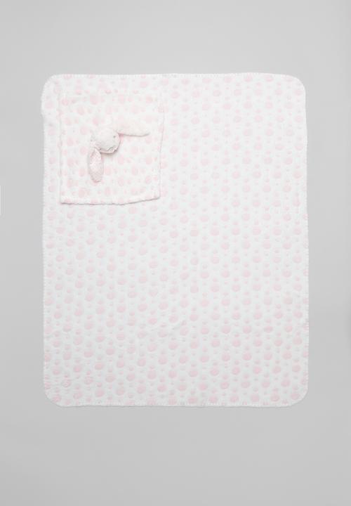 Pop Candy - Baby blanket - pink & white