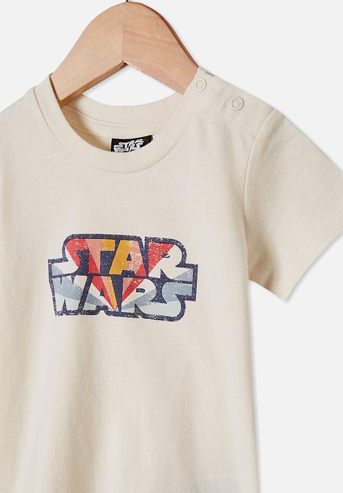 Cotton On - Jamie short sleeve tee - lcn lu dark vanilla/rainbow star wars