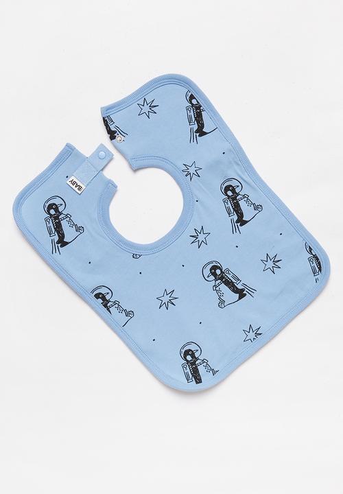 Cotton On - Bundle the long sleeve zip romper, legging & bib - blue