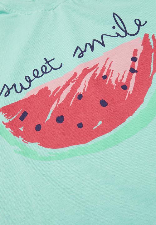 Pop Candy - Girls 2 pack tees - pink & turquoise