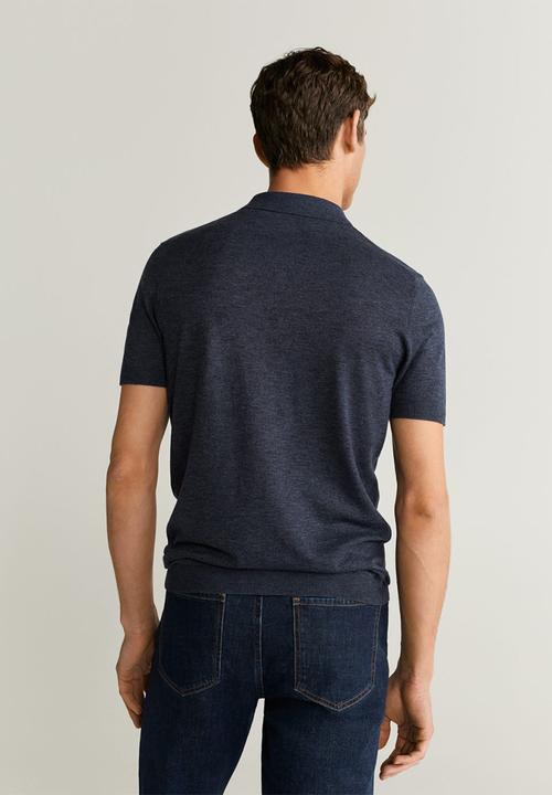 MANGO - Andrew polo shirt - navy 