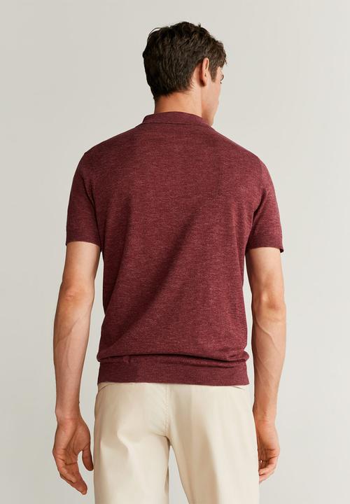 MANGO - Andrew polo shirt - red