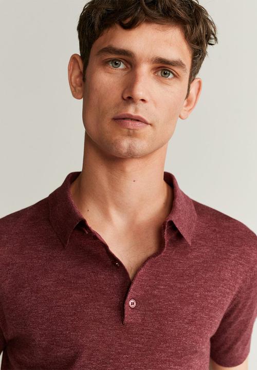 MANGO - Andrew polo shirt - red