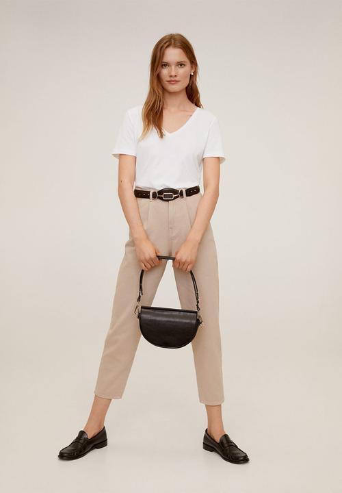 MANGO - T-shirt chalapi - white