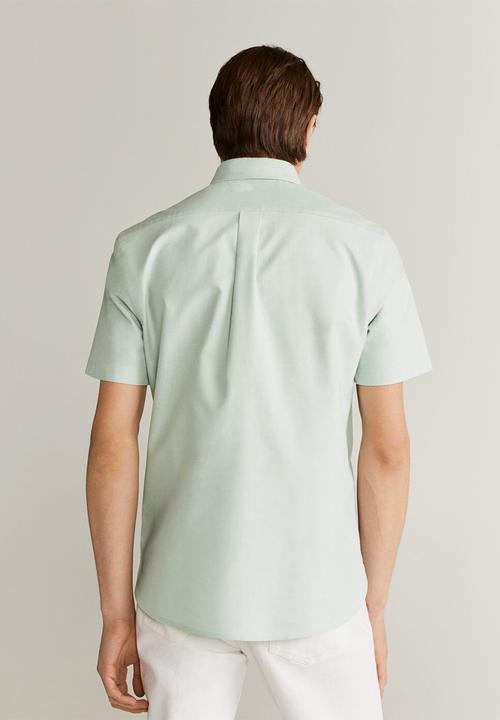 MANGO - Oxfi shirt - green 