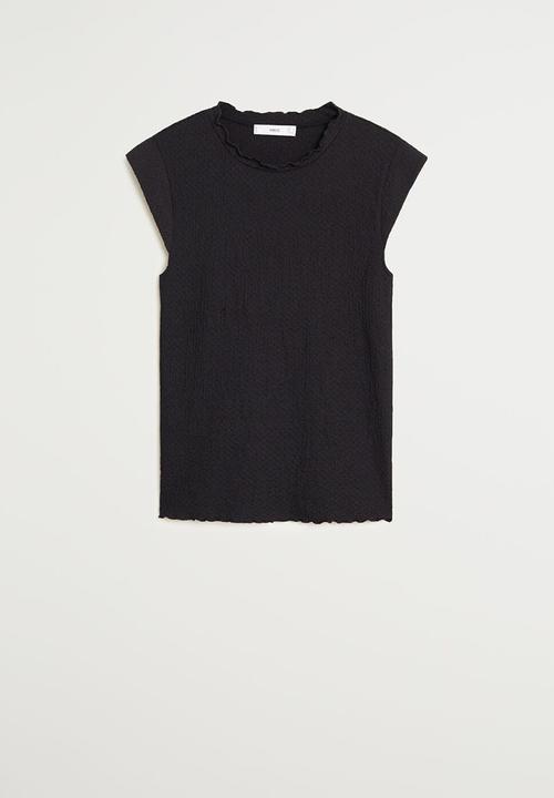 MANGO - Blouse balun - black