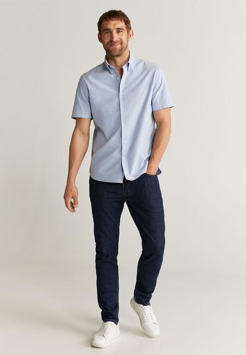 MANGO - Oxfi shirt - blue