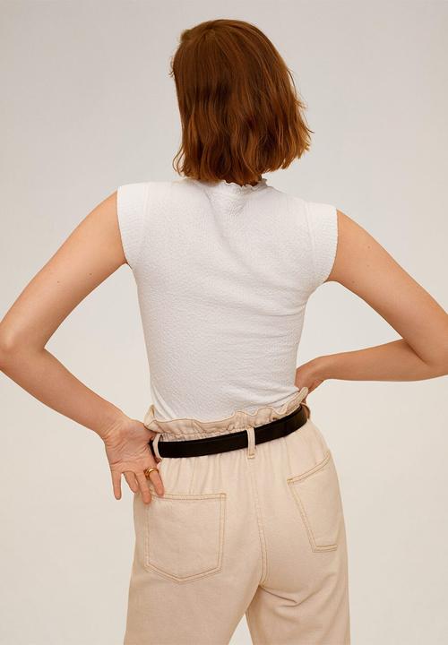 MANGO - Blouse balun - white